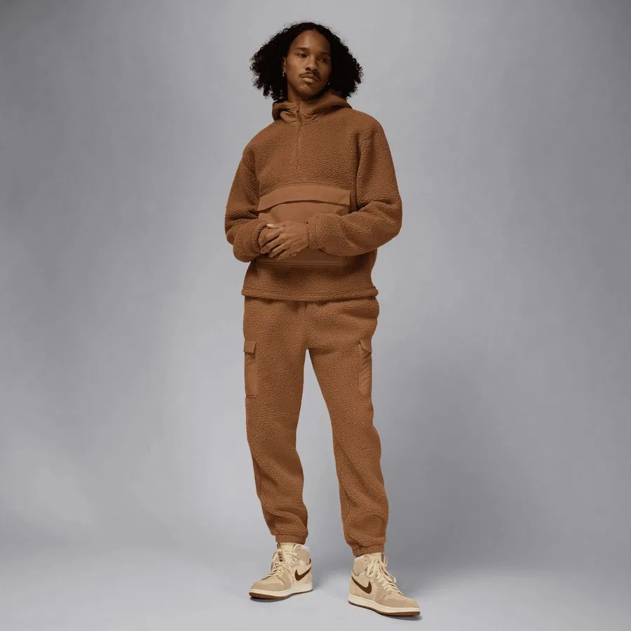 Спортивные брюки с высоким ворсом Jordan Flight High Pile Nike, Коричневый