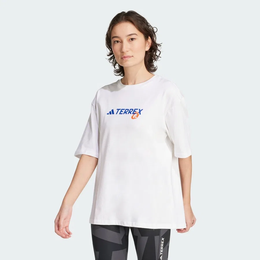 Футболка с графическим принтом Terrex Back Graphic adidas, Белый