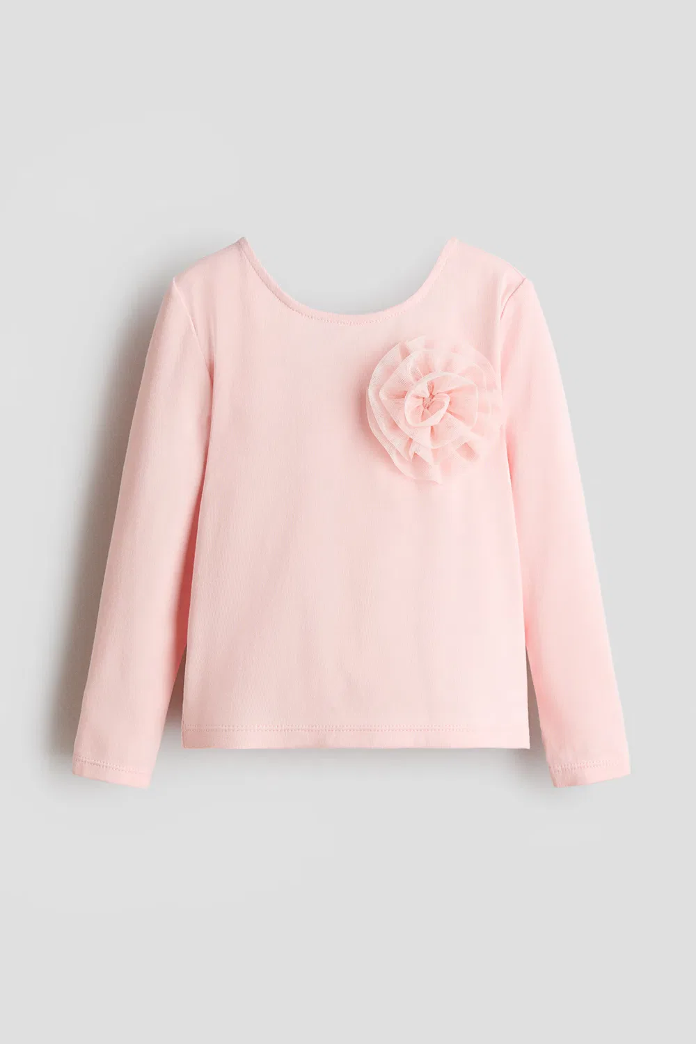 Рубашка с аппликацией из тюля H&M, Hellrosa