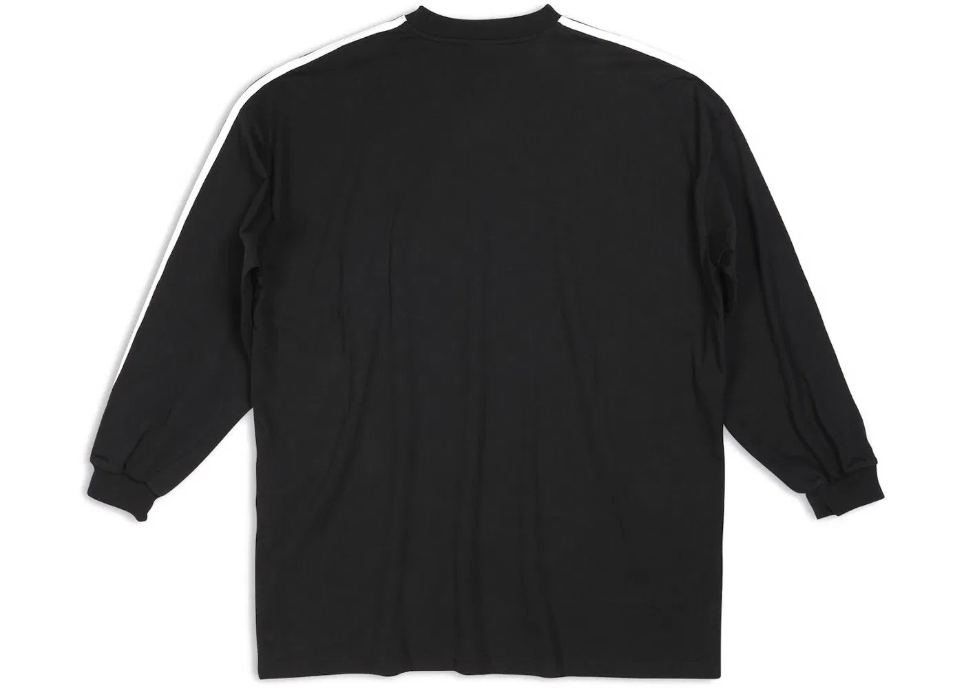Мужская футболка с длинным рукавом оверсайз Balenciaga x Adidas, Black — фото 2