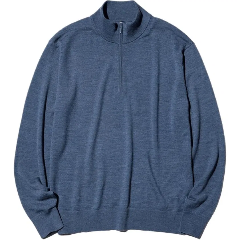Мужской свитер с воротником-стойкой Royal Blue, UNIQLO, 65 Royal Blue