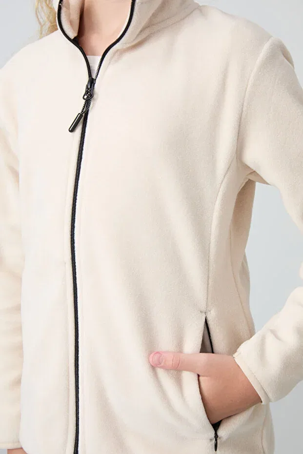 Детские свитшот для девочек хлопковый Tommy Life, Beige — фото 4