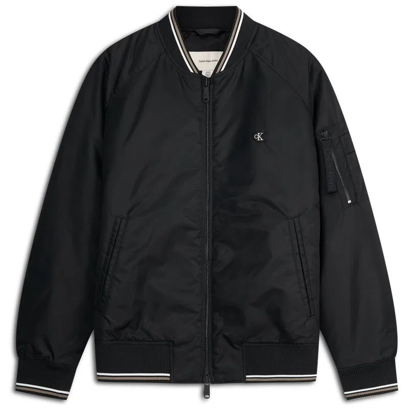 Мужская бейсбольная куртка Space Black Calvin Klein, Черный
