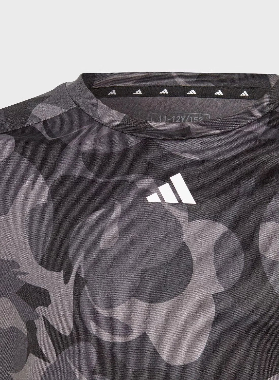 Футболка с принтом для тренировок Adidas, черный — фото 3
