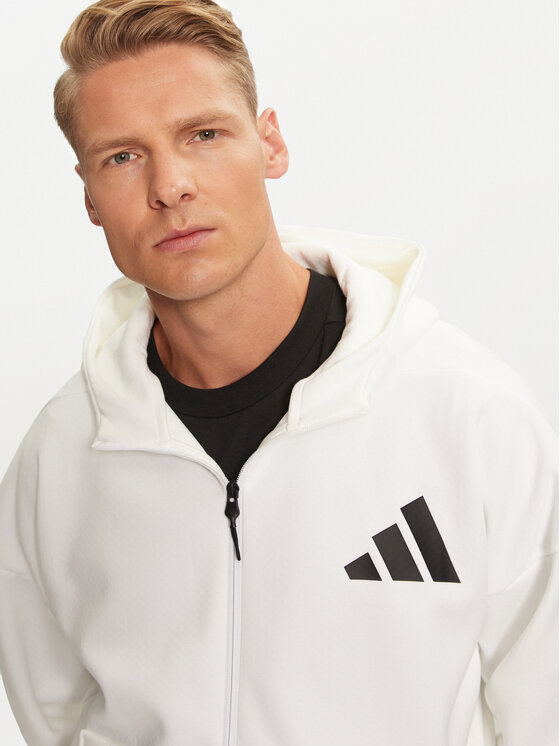 Толстовка обычного кроя Adidas, белый — фото 4