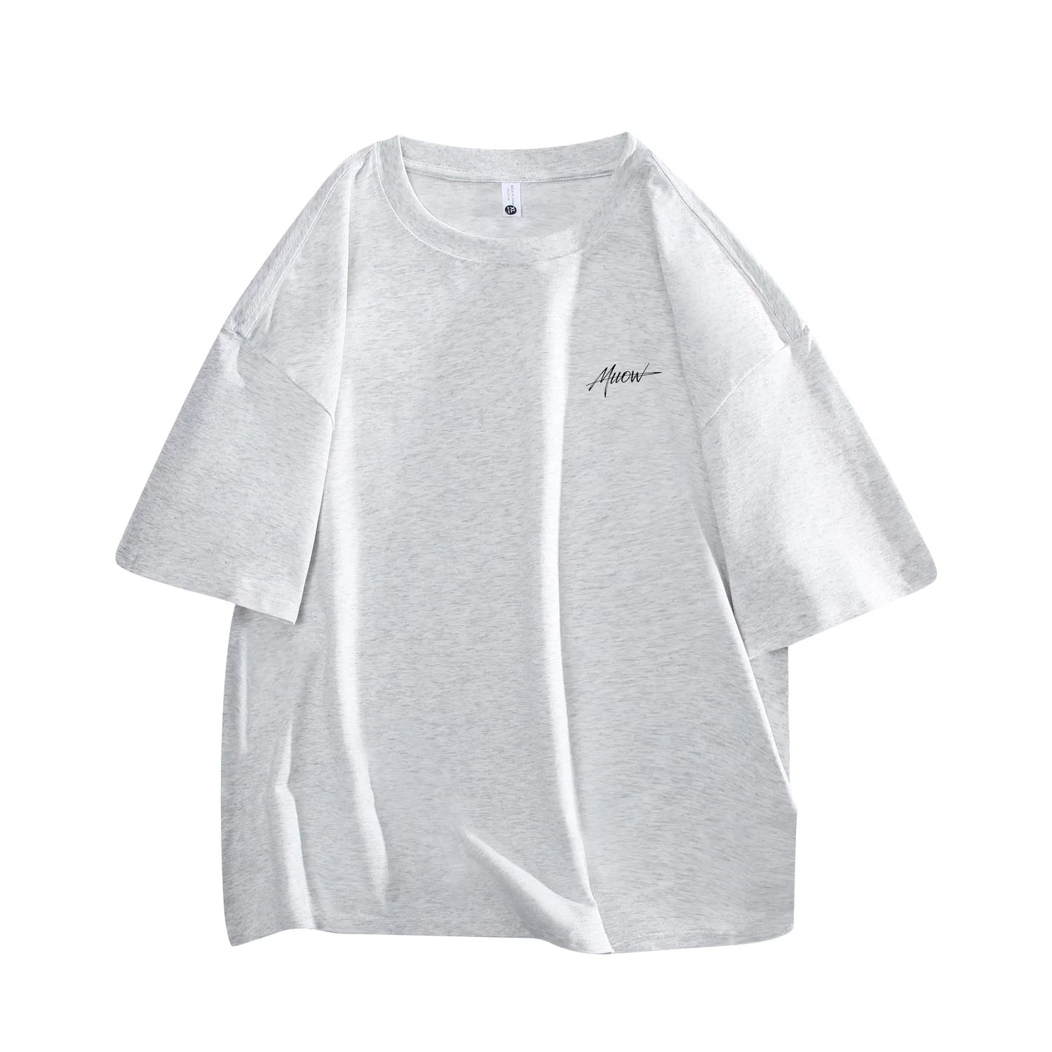 Детская футболка с круглым вырезом, плотная, Light Gray, MIIOW