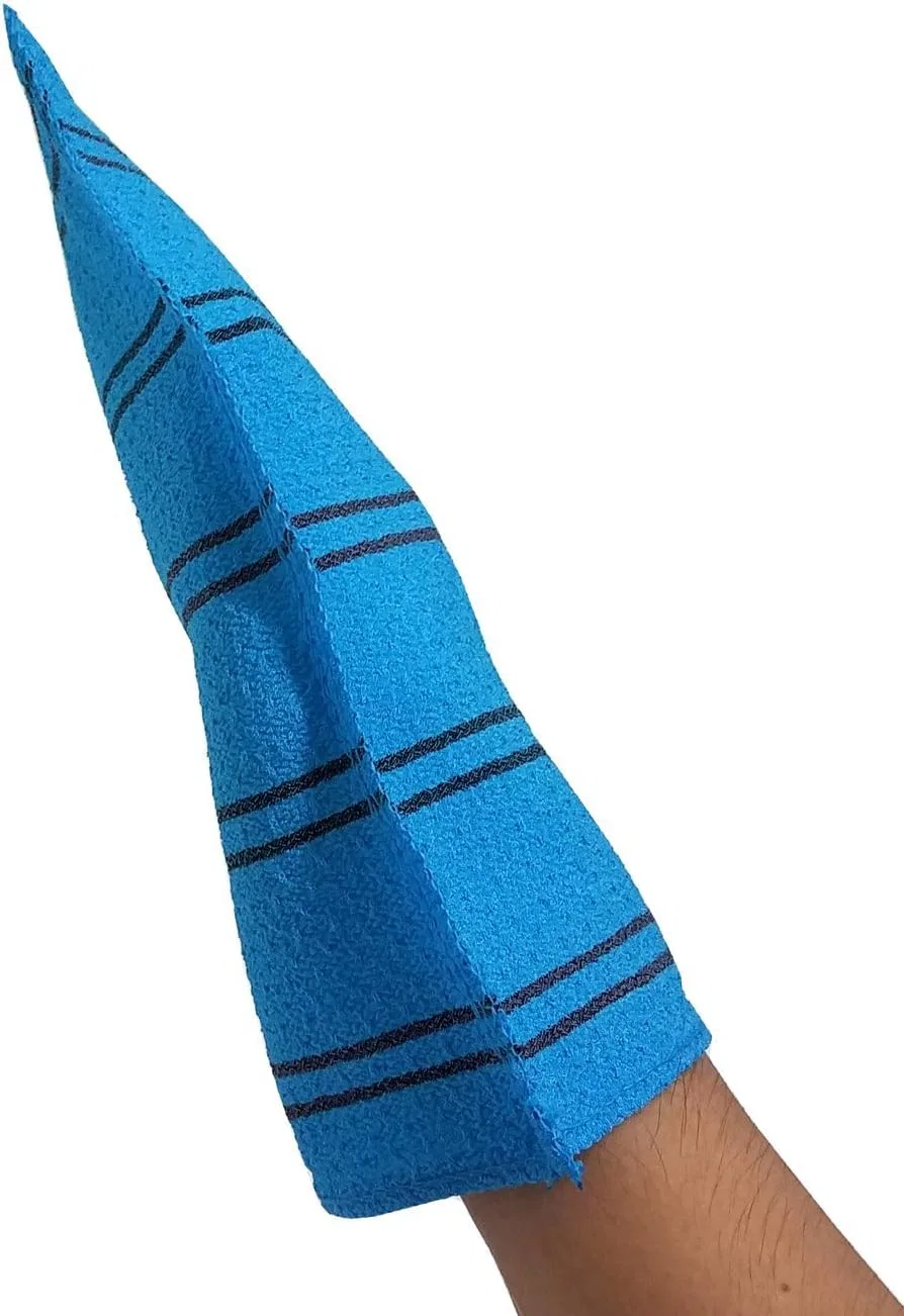 Мочалка для пилинга SONGWOL, набор 3 шт, XL, Blue