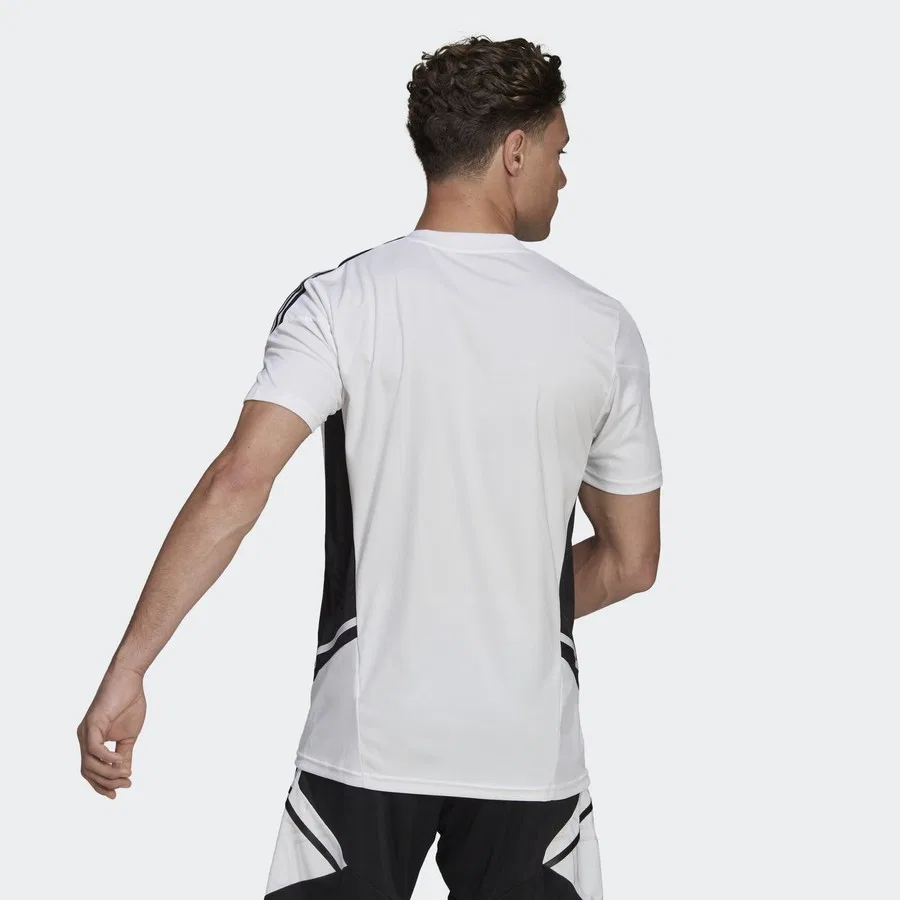 Спортивная футболка с вентиляцией Condivo 22 Jersey adidas, Бело-черный — фото 2