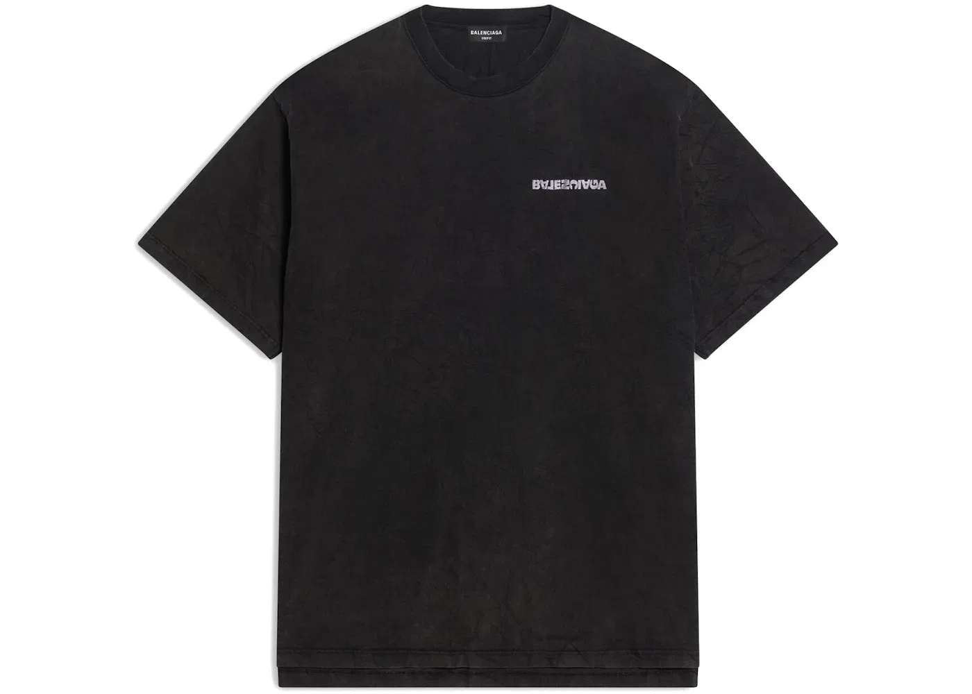 Мужская футболка с разрезом Turn Slit Balenciaga, Black