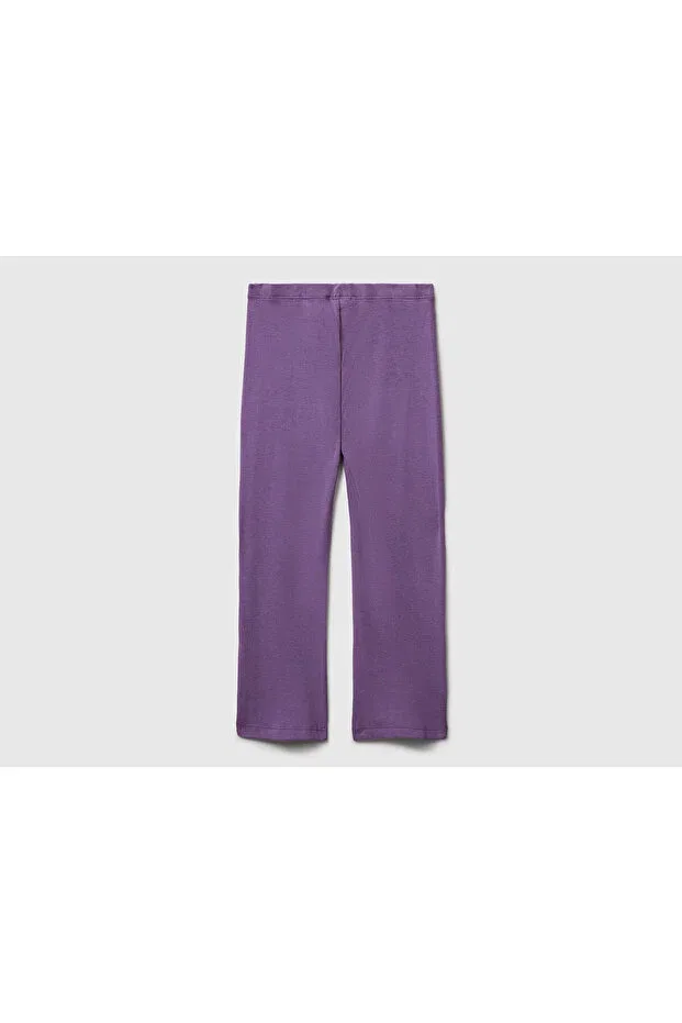 Детские леггинсы для девочек скинни с принтом United Colors Of Benetton, Purple — фото 2