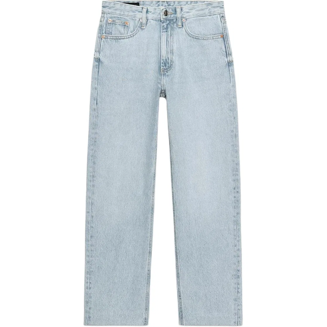 Женские джинсы прямого кроя Light Blue ZARA, Светло-синий