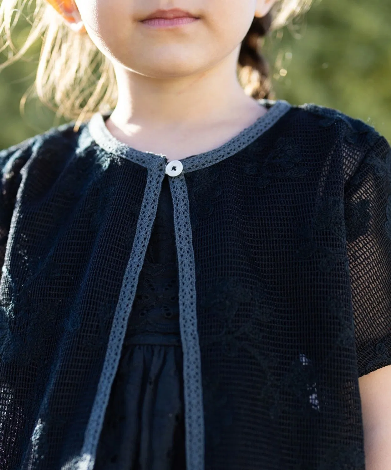 Детское кружевное болеро Little s.t by s.t.closet, Лавандовый — фото 3