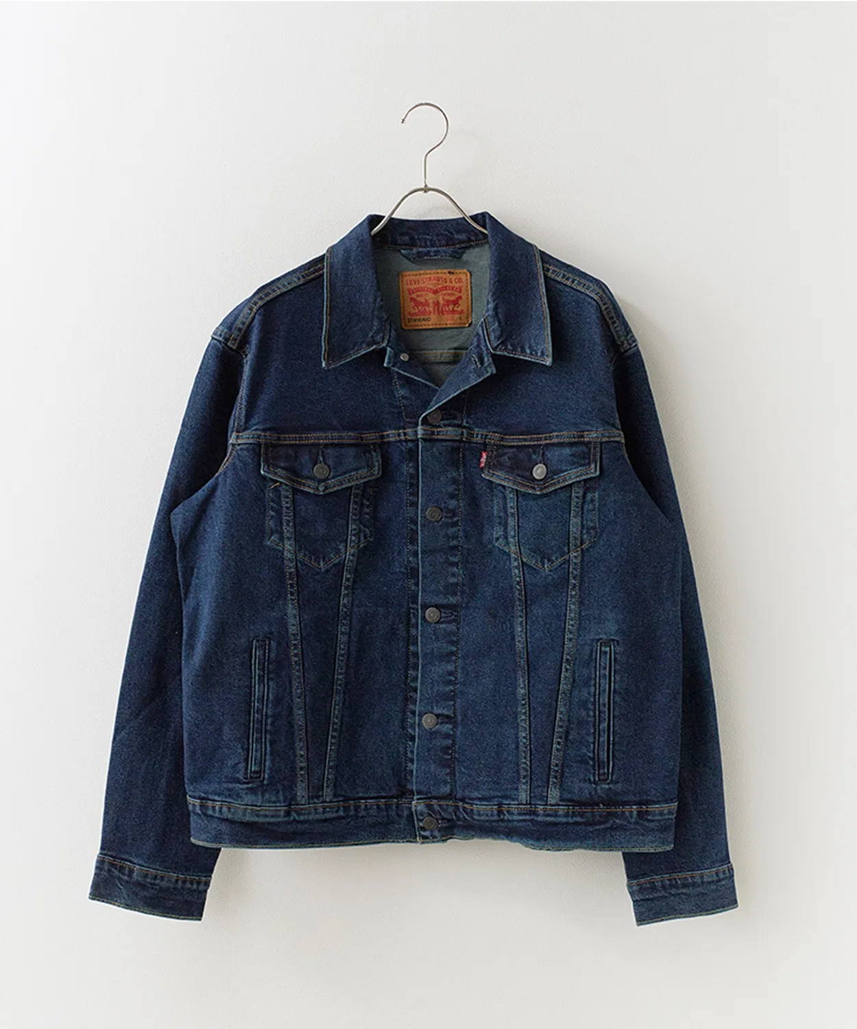 Мужская джинсовая куртка-трактор с принтом Levi's, Blue — фото 2