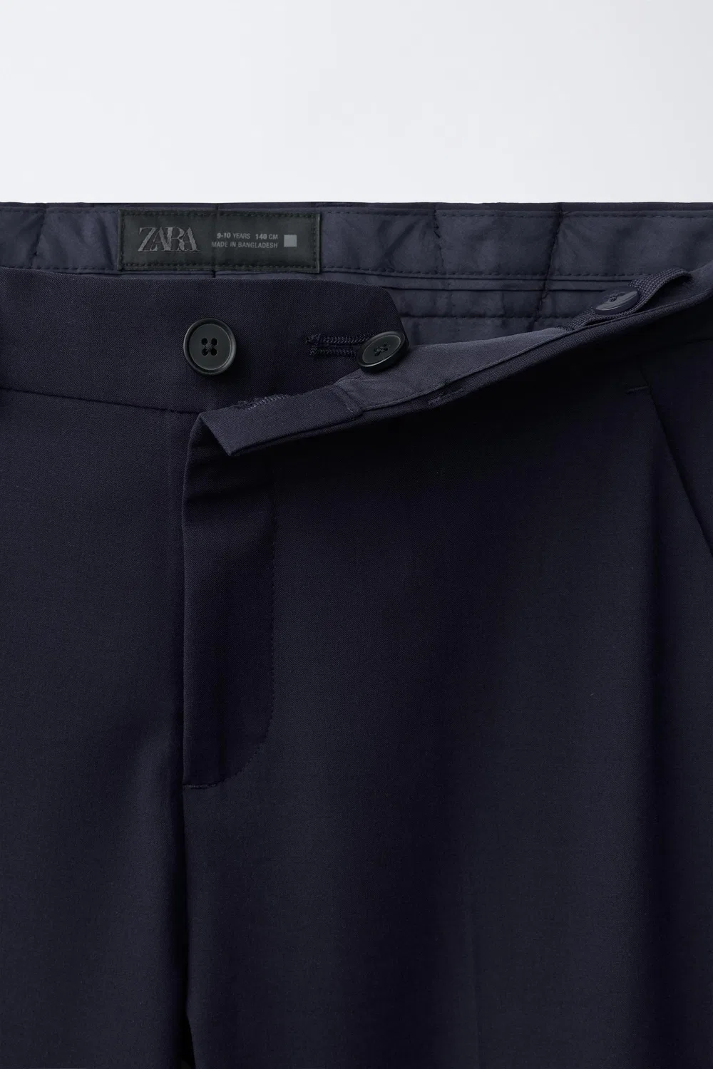Текстурированные брюки от костюма ZARA, Ink blue — фото 3