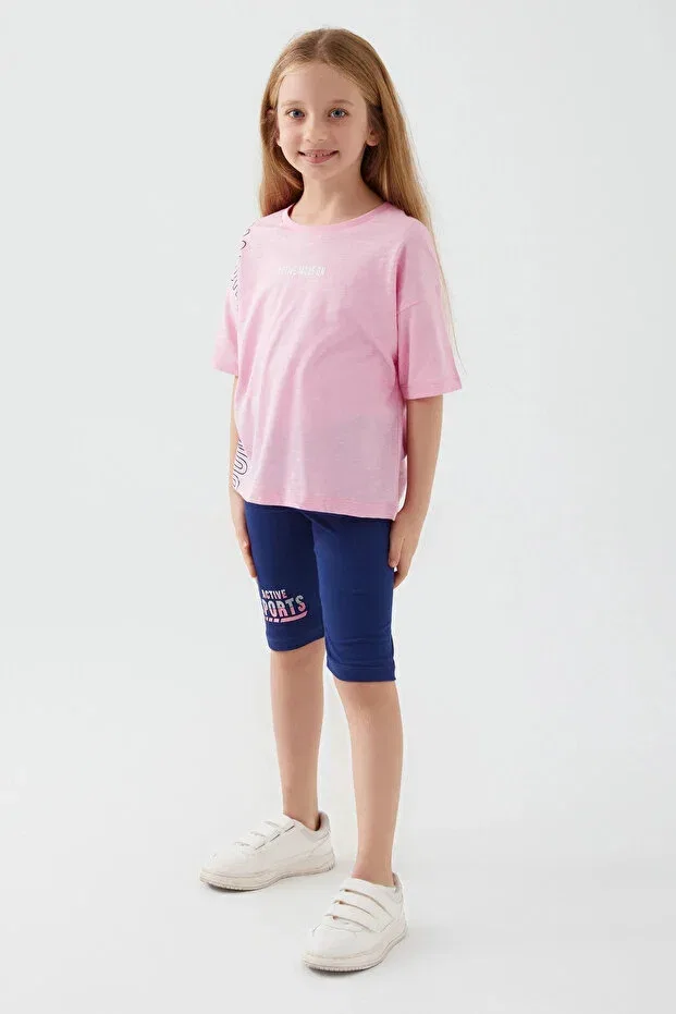 Детский комплект шорт для девочек Active Mood On Girls Bermuda Set Rolypoly, Pink