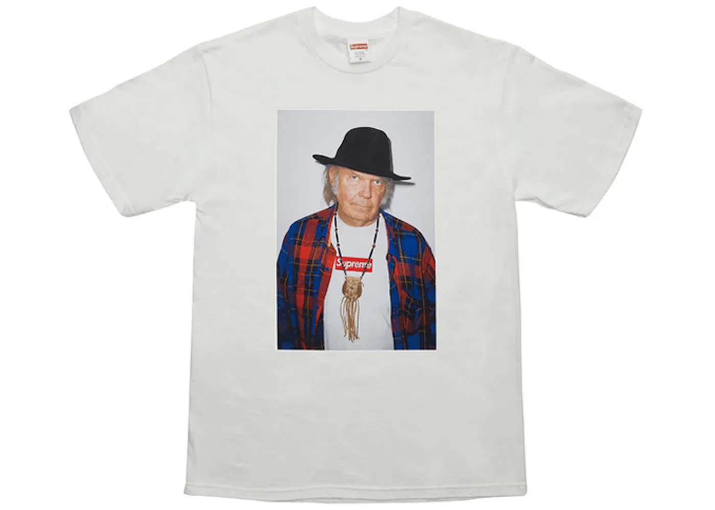 Мужская футболка с принтом Supreme Neil Young Tee, White