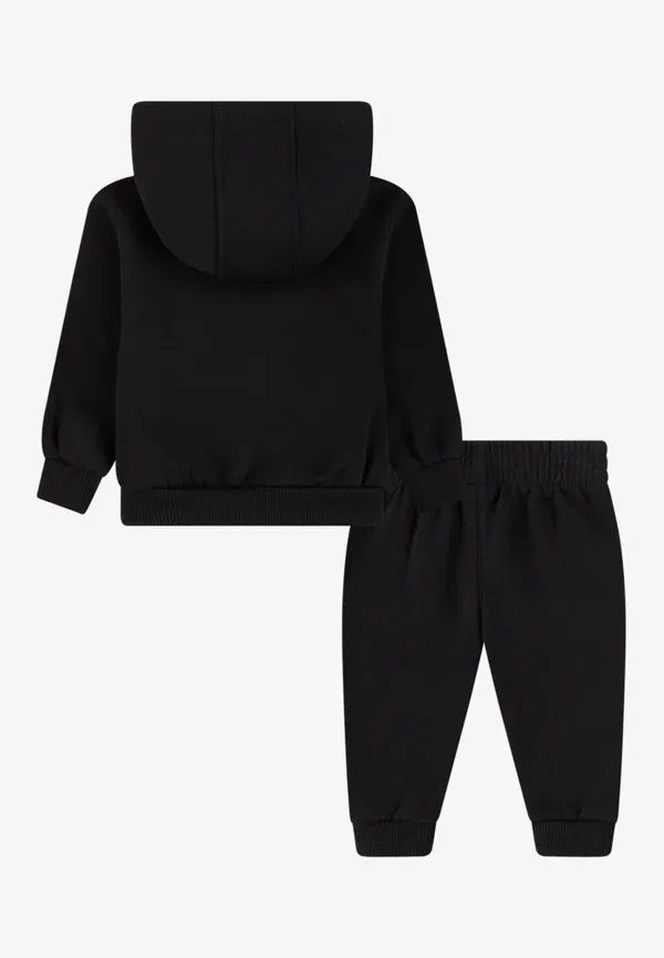Комплект из худи и брюк, хлопок и полиэстер, Club unisex set Nike Sportswear, черный — фото 2