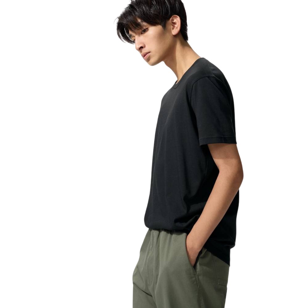 Футболка Uniqlo DRY Colour Crew Neck Unisex, 09 черный