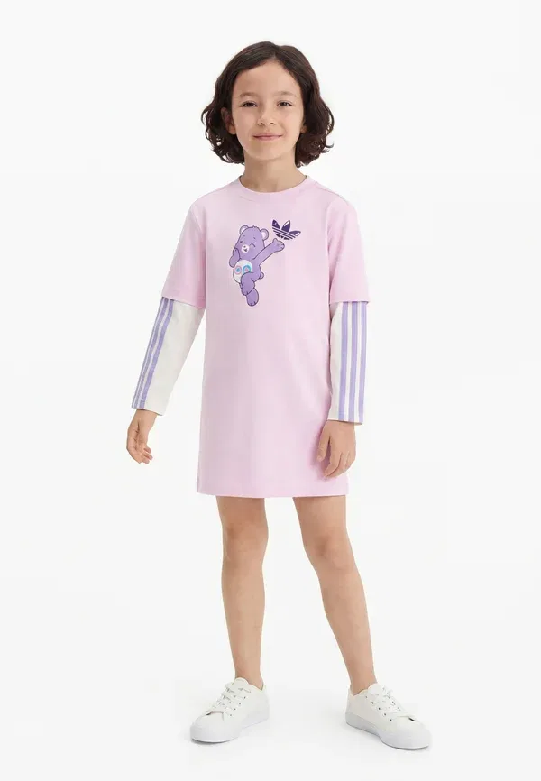 Детское платье-футболка - трикотажное платье Adidas Originals, белый