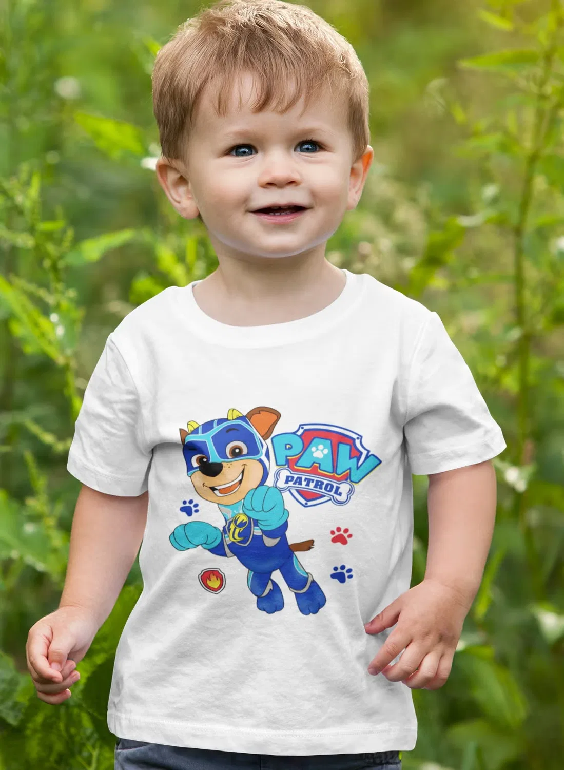 Футболка с принтом Paw Patrol для детей, Zoom, белый