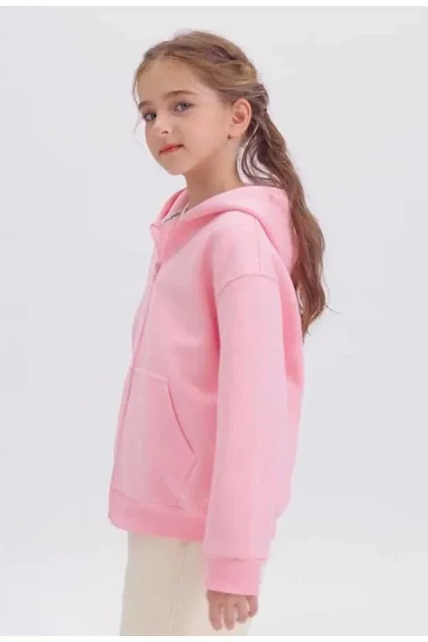 Детский кардиган для девочек с капюшоном Bebeğime Çorap, Pink