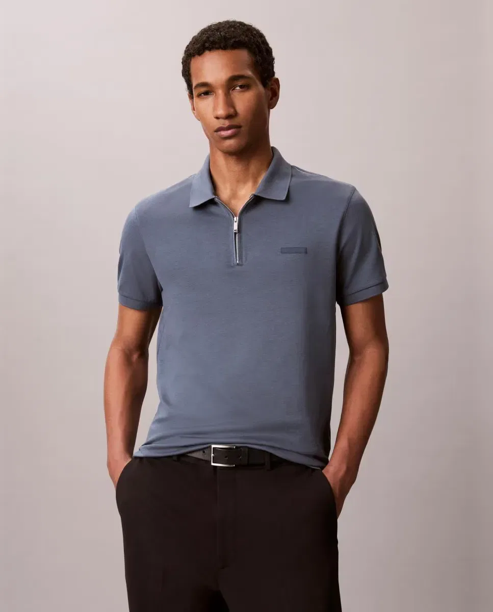Мужское поло с коротким рукавом Calvin Klein, Azul