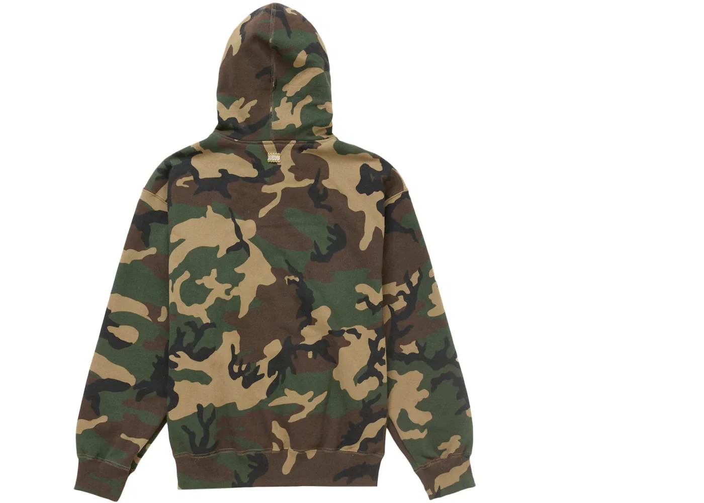 Мужская худи на молнии с камуфляжным принтом Supreme, Woodland Camo — фото 2