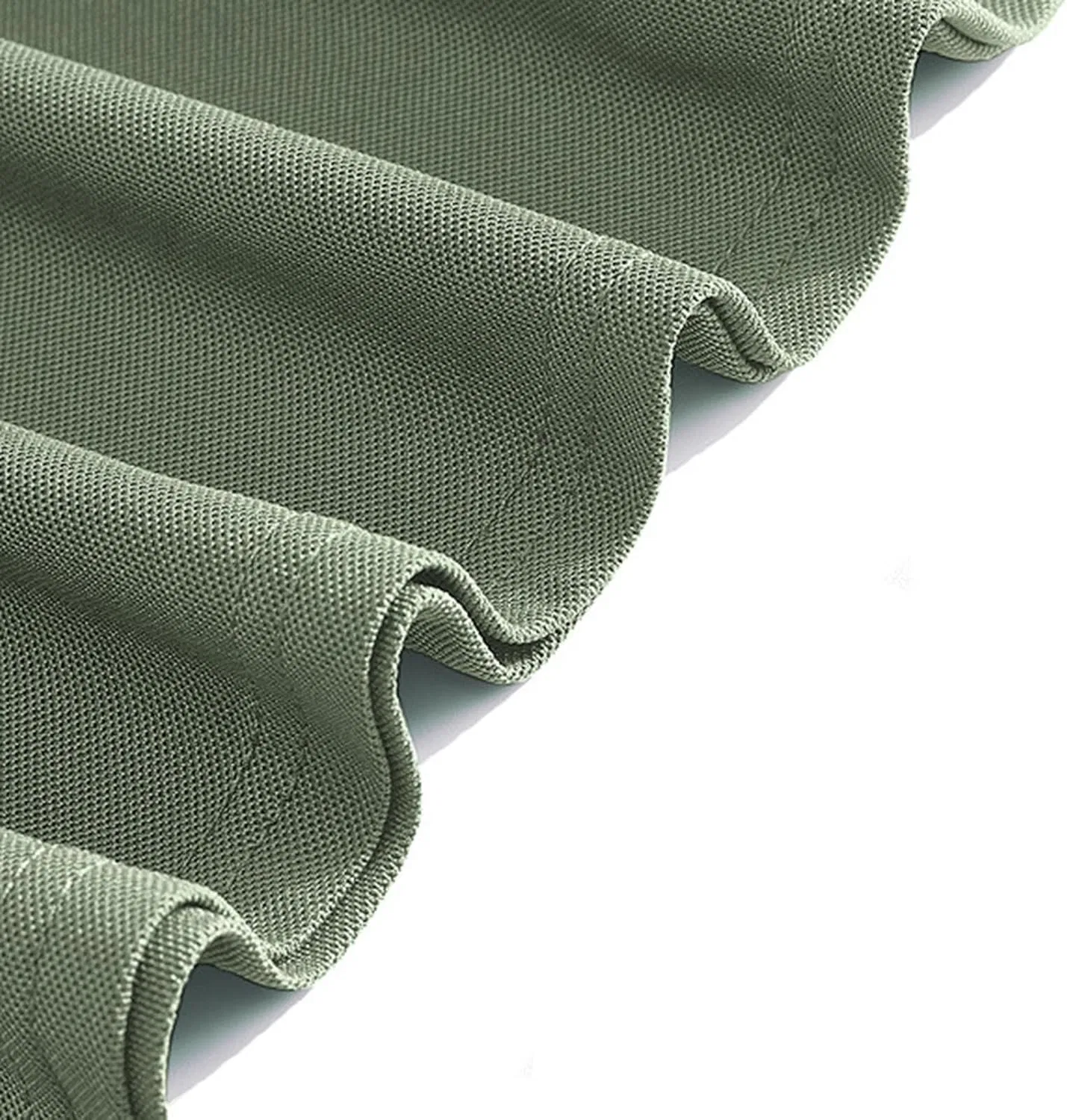 Мужская повседневная футболка с воротником и V-образным вырезом, Army Green — фото 3