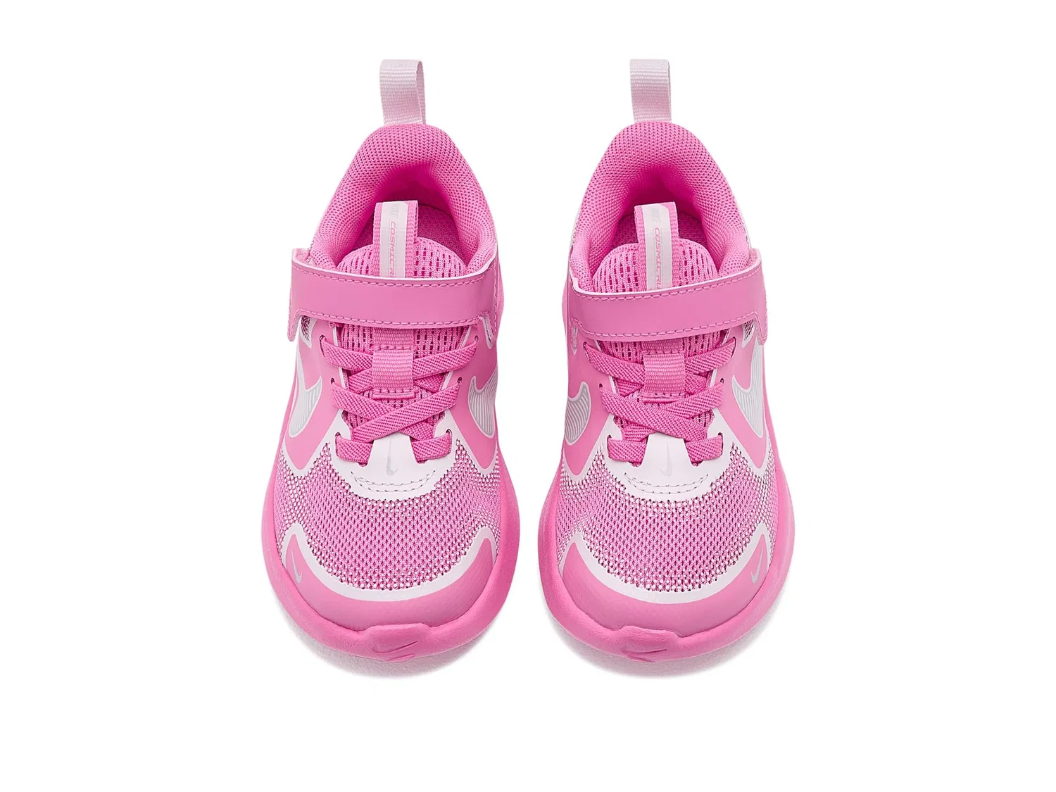Кроссовки Cosmic Runner Swoosh (для младенцев и малышей) Nike Kids, Playful Pink/Black/Bleached Lilac — фото 3
