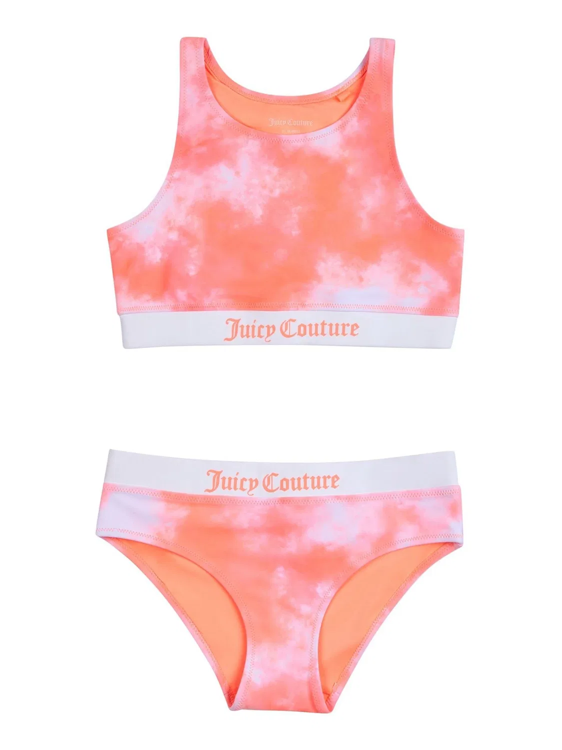 Купальный комплект Juicy Couture Tie Dye, апельсиновый