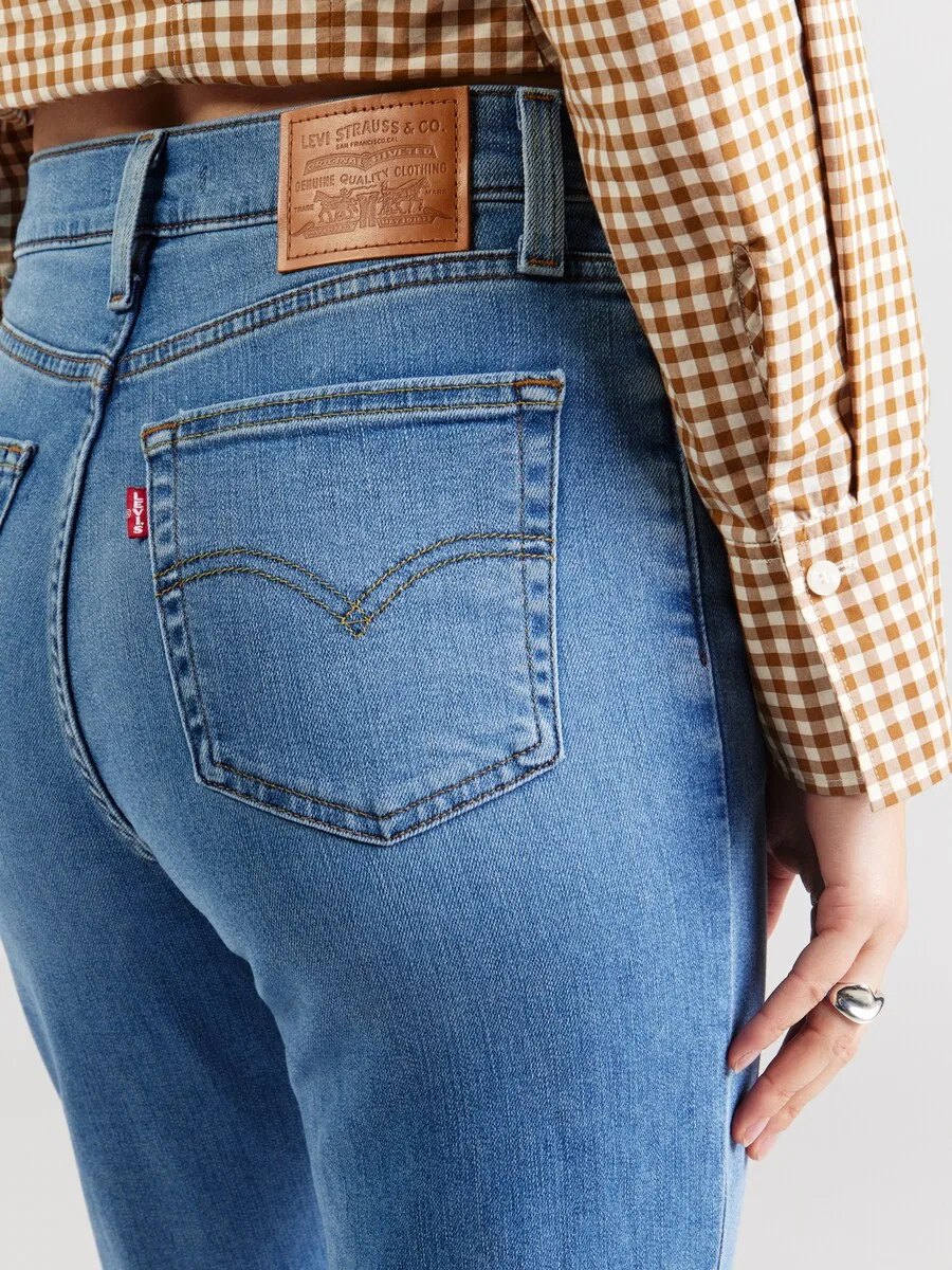 Джинсы LEVI'S Slim fit светло-голубого цвета — фото 3