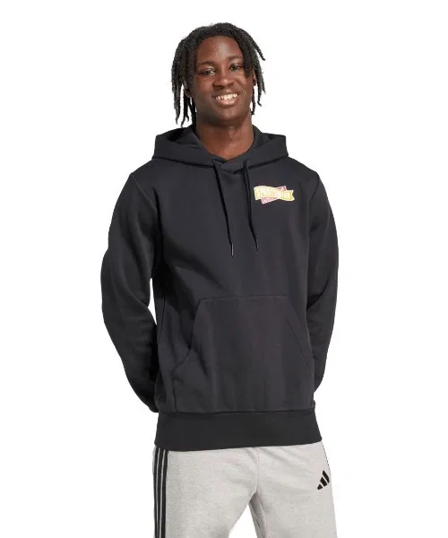 Мужская худи с принтом Pennant Adidas, Черный