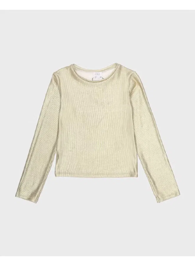 Футболка с блестками Zara, светло-желтый