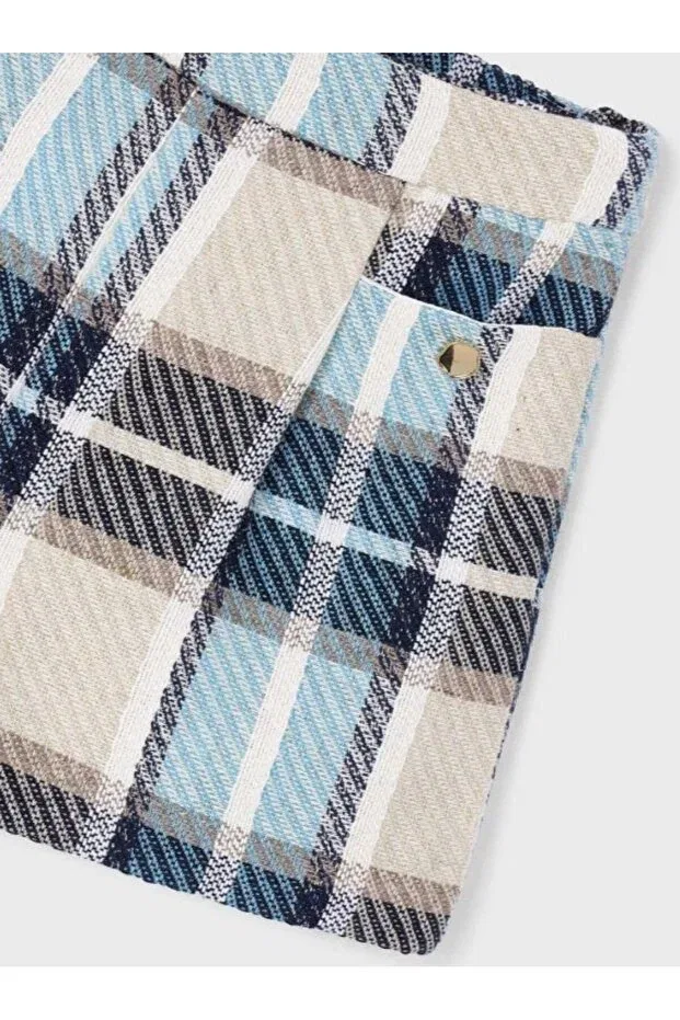 Детские шорты для девочек твидовые Mayoral, Navy Blue — фото 3