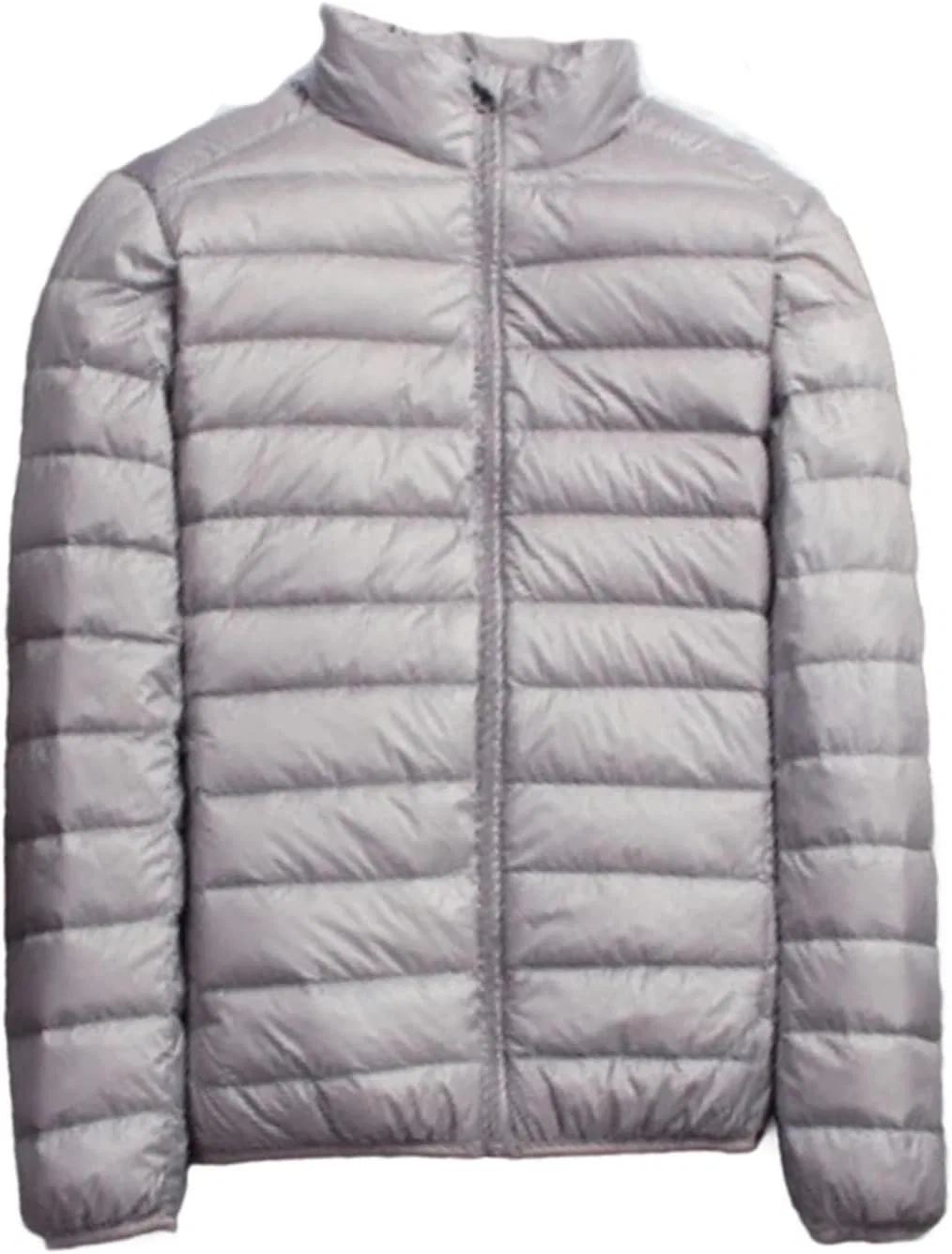 Мужская куртка-пуховик с капюшоном, с принтом, Winter Light Down Jacket, серый