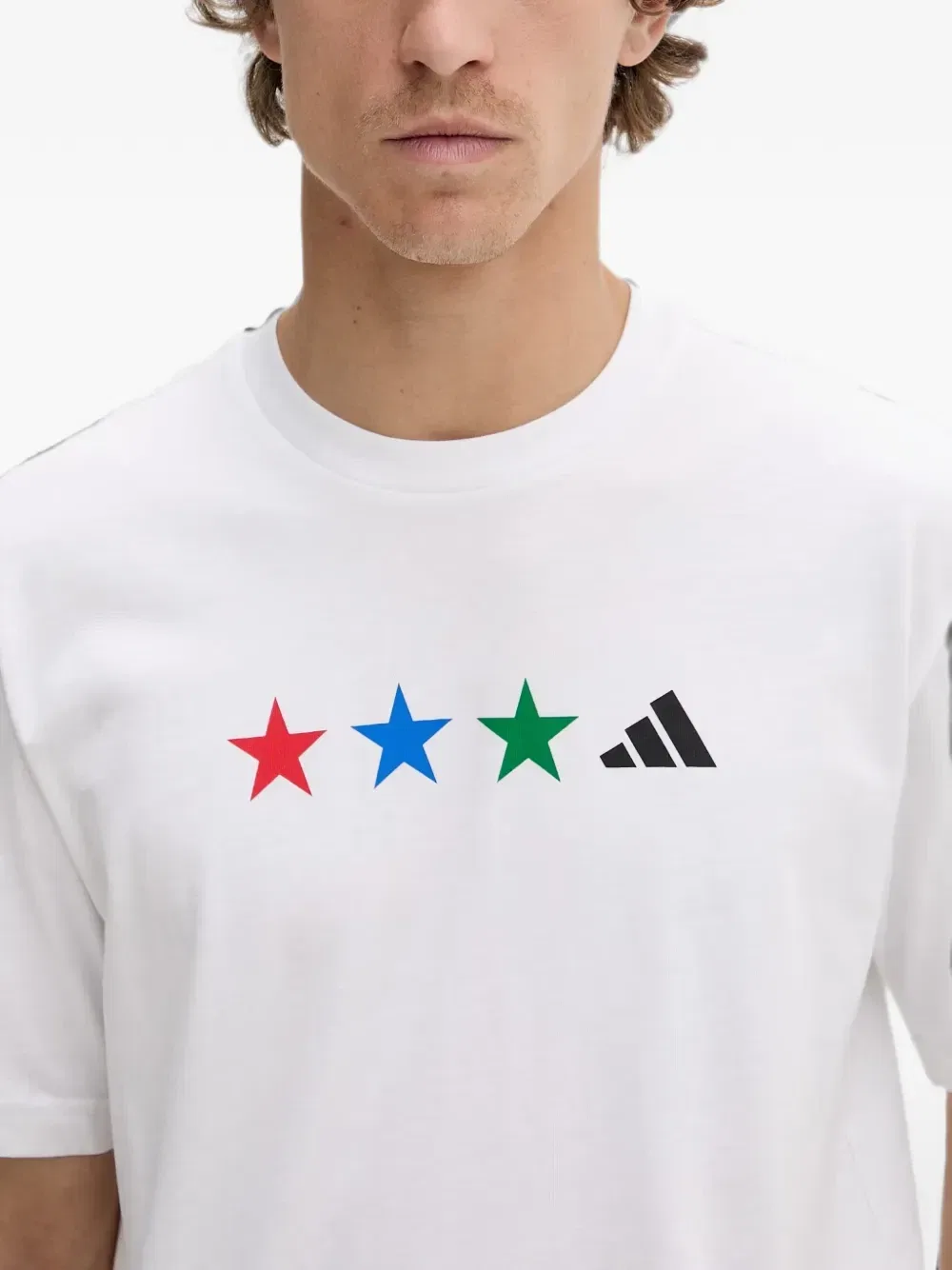 Флисовый спортивный костюм с 3 полосками Adidas, серый — фото 4
