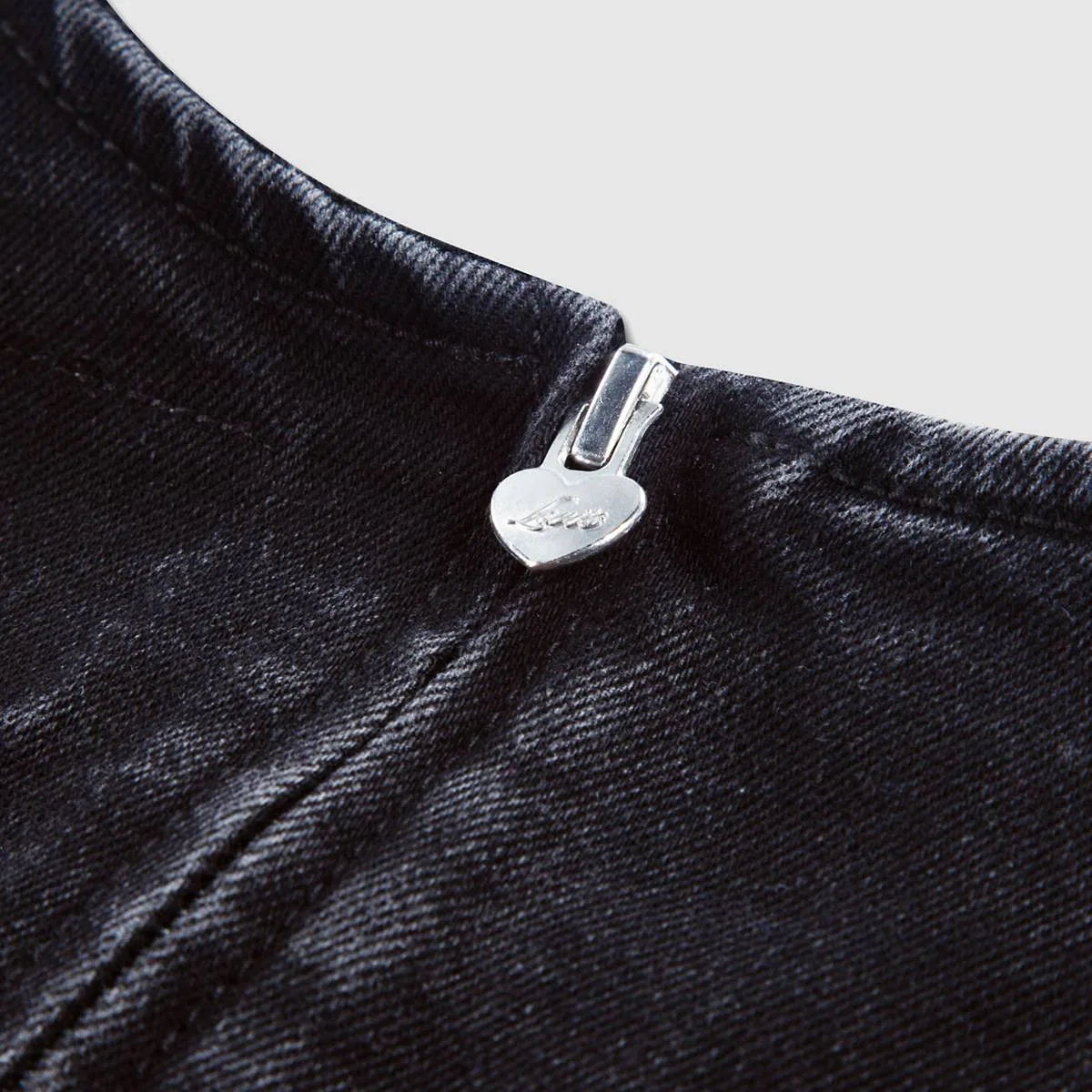 Платье из джинсовой ткани в стиле милитари для девочек 7-16 лет Levi's, Black Canyon - Dark Wash — фото 3