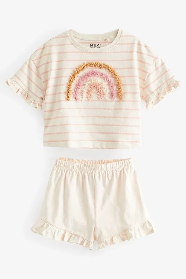 Детский комплект для девочек хлопковый Next Baby, Nude Color — фото 3