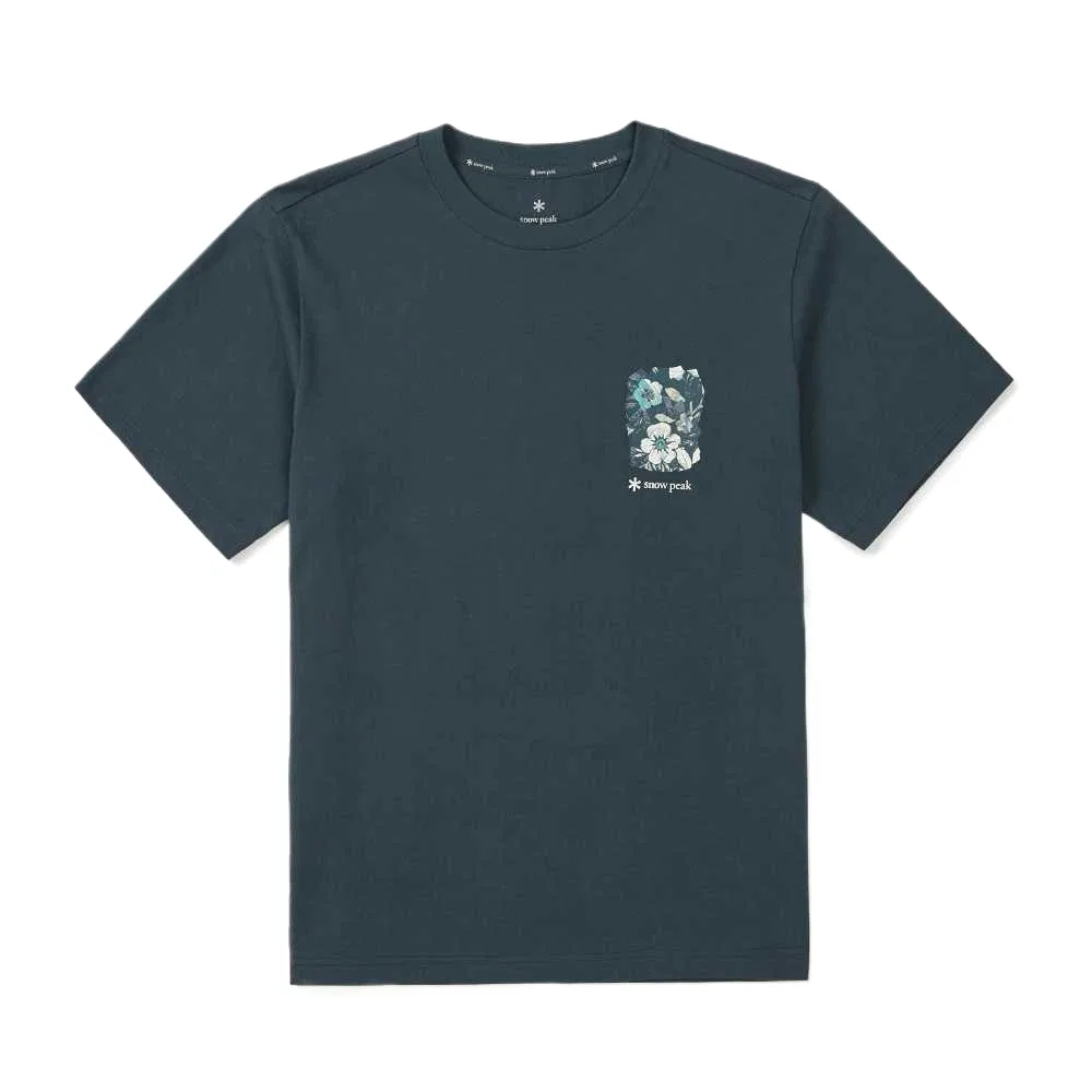 Детская футболка с коротким рукавом Tropical Snow Peak, Dark Blue/VG