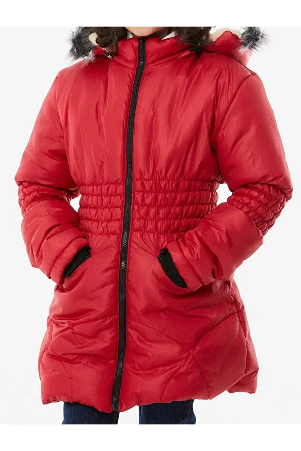 Детское пальто для девочек красное Irem Çocuk Giyim, Red