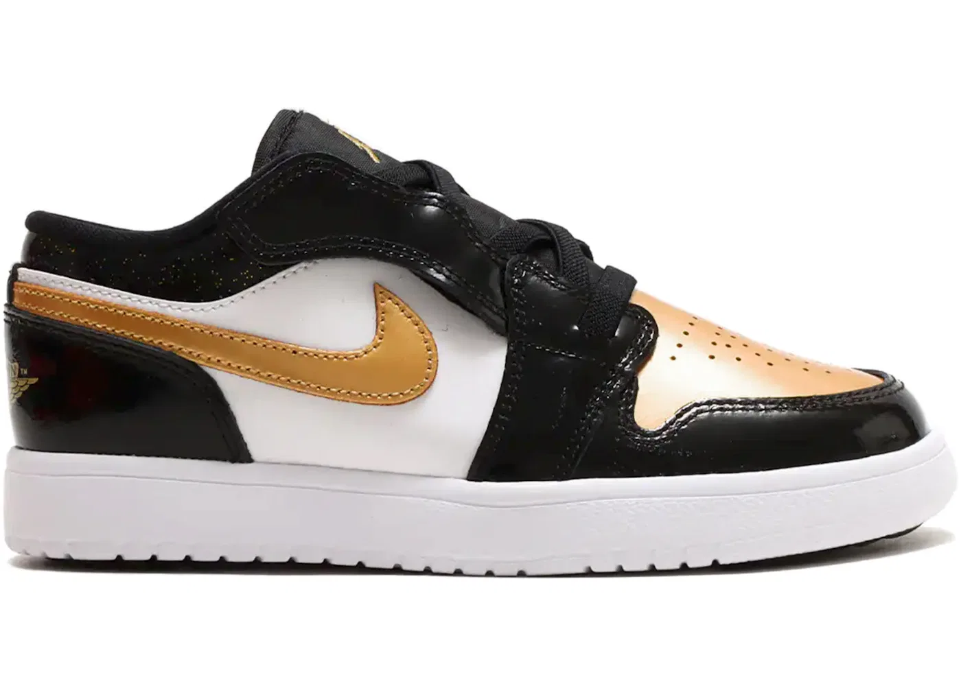 Детские кроссовки Lifestyle Jordan 1 Low ALT Black Metallic Gold White, Black/Metallic Gold-White