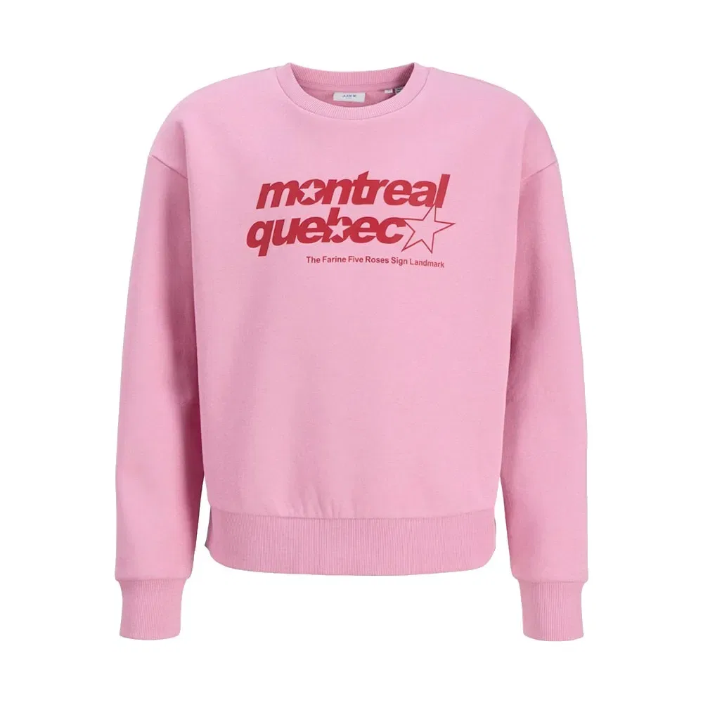 Детский свитшот для девочек с принтом Merle JJXX Jack & jones, Pink