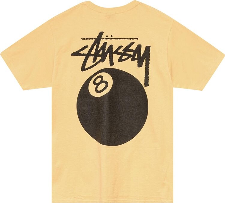 Футболка Stussy 8 Ball Tee 'Peach', оранжевый — фото 3