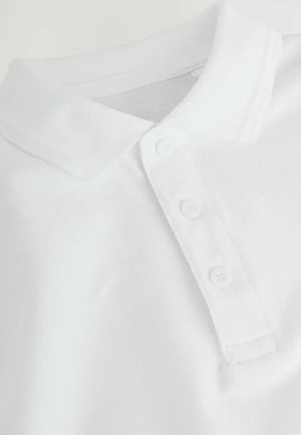 Футболка поло 5шт комплект хлопок Regular fit Next, white, белый — фото 3