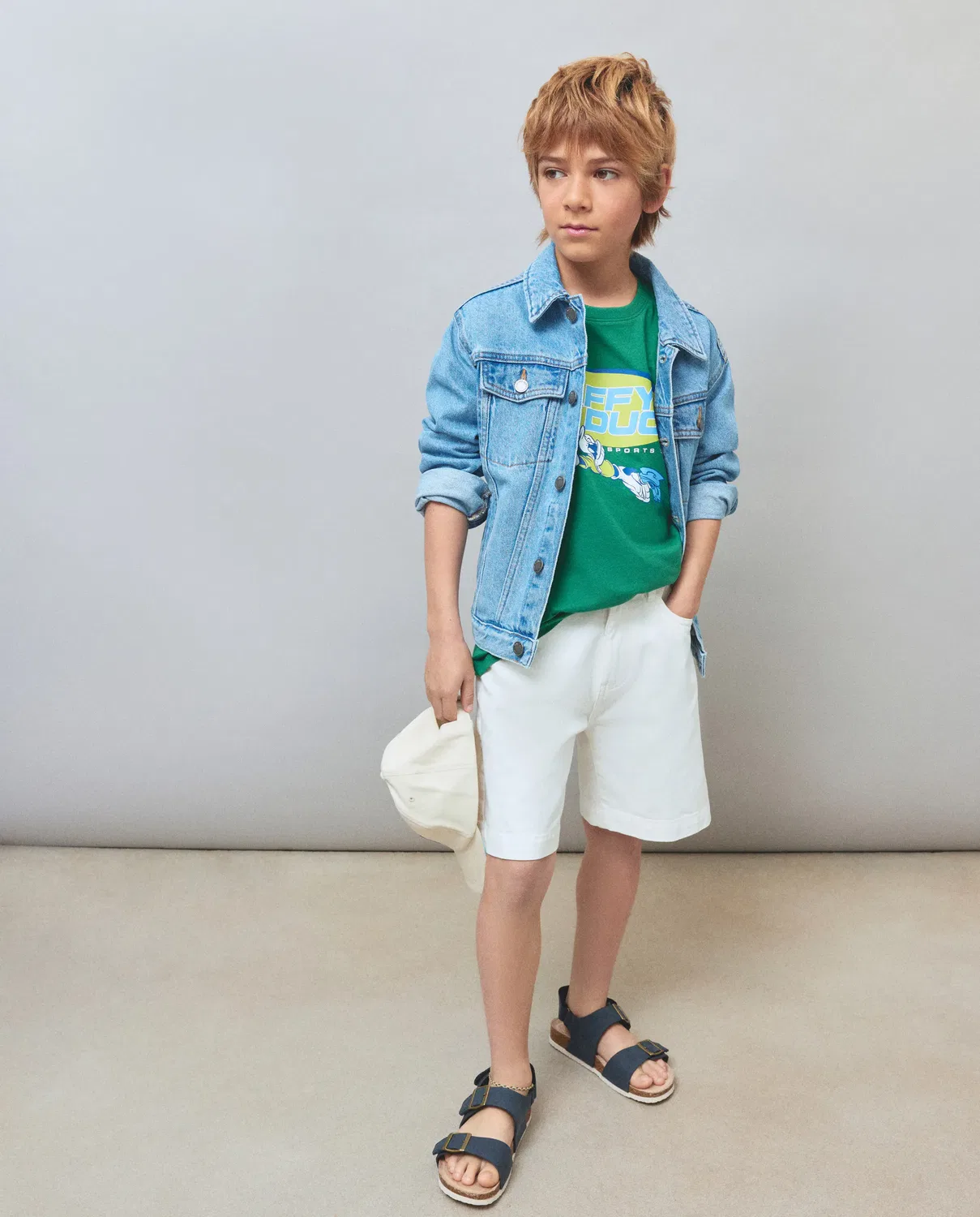 Детская футболка для мальчиков с принтом Pato Lucas Kids El Corte Inglés, Verde — фото 2