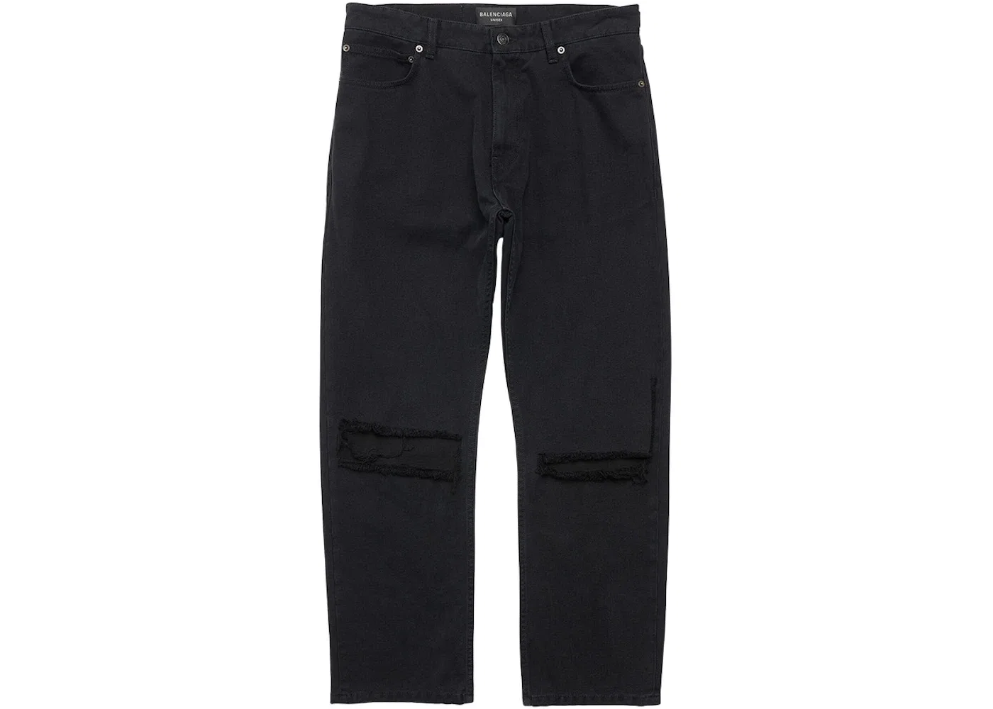 Мужские брюки свободного кроя с пряжками Balenciaga, Black
