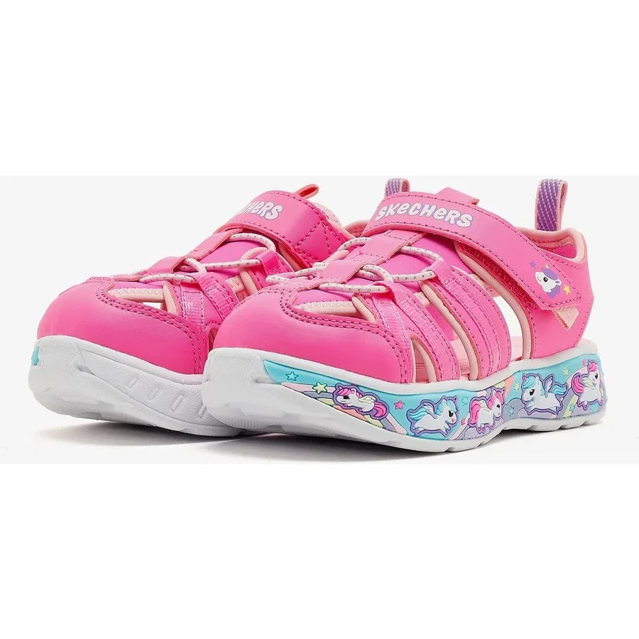 Сандалии спортивные с закрытым носком Play Scene Splash - Cute Crew Skechers, Фиолетовый — фото 3