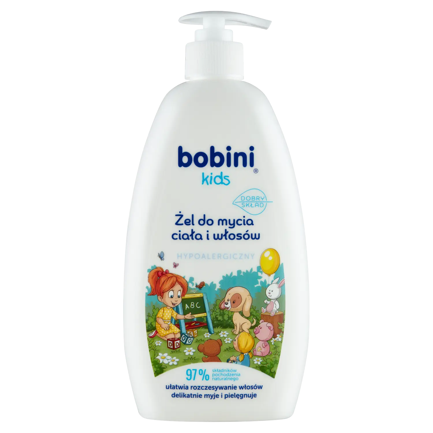 

Bobini Kids гель для мытья тела и волос детский, 50 0мл