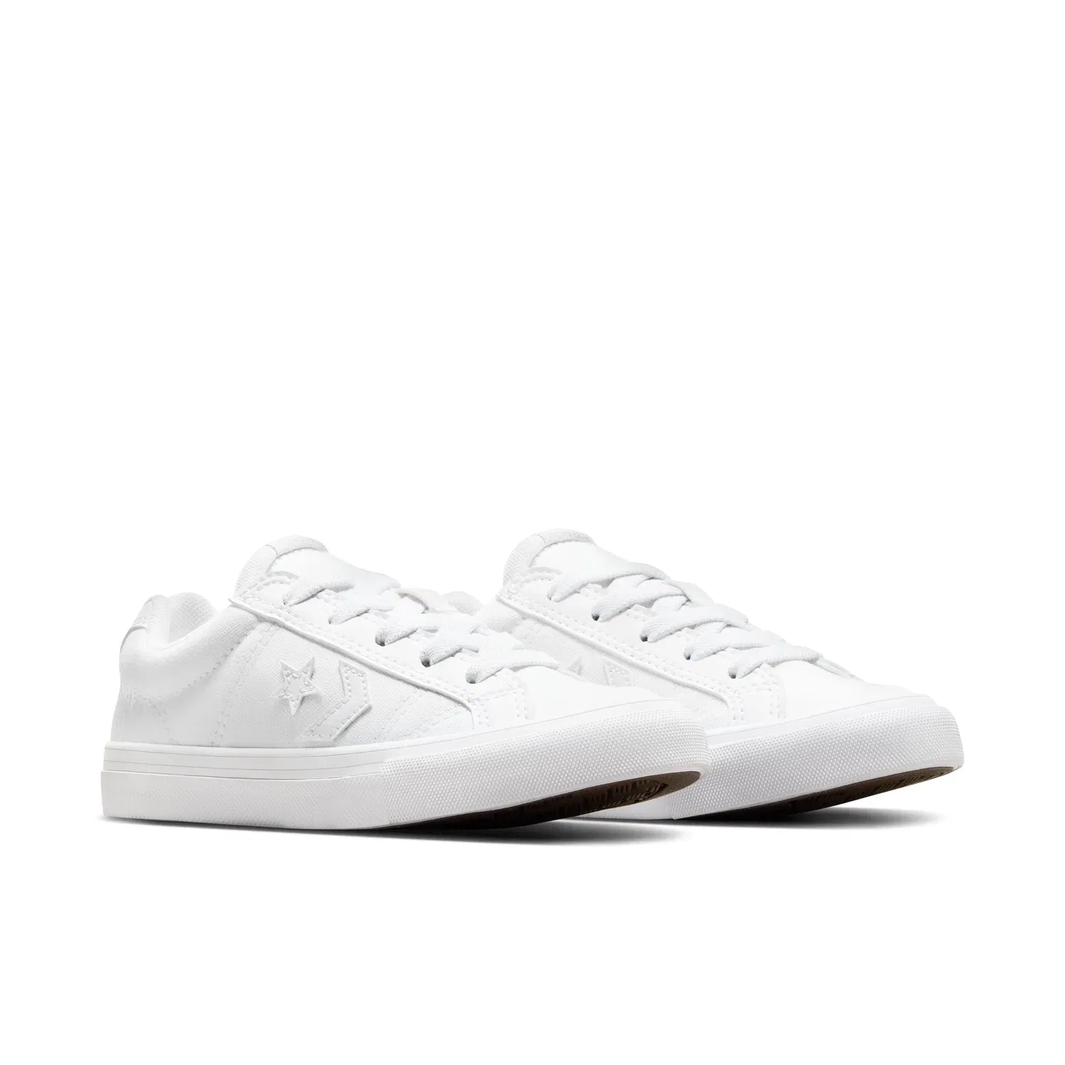 Детские кроссовки на щиколотке с быстрой шнуровкой Converse, White/Barely Grey/White