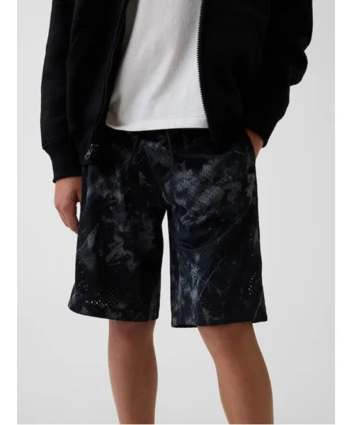 Детские шорты из сетки с принтом 8 дюймов GAP, Black